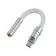 Beibosheng typec to 3.5mm amp decoding hifi small tail 16-strand pure silver 9281pro convenient Android Apple 15/16 mobile phone audio amplifier adapter cable 2.5/4.4 silver 16-strand flagship pro version (typec to 4.4)