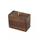 Jiriji black walnut wooden tissue box living room light luxury paper box home napkin box storage box solid wood paper