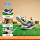 Xtep Children's Shoes Children's Mesh Sports Shoes Velcro Buckle Children's Lightweight Running Shoes Night Blue/Classic White 31