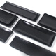 Black melamine tableware porcelain plastic beef special long plate hot pot restaurant barbecue restaurant plate milky white 14014110 packs)