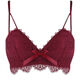 Triumph zodiac year underwear set for women, lace sexy red bra, small breasts, flat chest push-up bra, autumn and winter underwear for women, burgundy set 75B 75/34B
