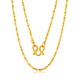 Yue Bu Lao Phoenix 999 gold pure gold necklace full of stars 24k female clavicle chain imitation gold color classic versatile Valentine's Day 2.81g