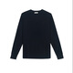 HAZZYS Men's Winter Sweater Same Style as Star Zhang Wanyi Simple Solid Color Cashmere Sweater for Men ABYZD0BDD22 Dark Navy Blue DN L (175/96A 48)