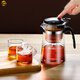 CANPOGAD Elegant Cup Teapot One-touch Filter Kettle Glass Teapot Household Tea Maker Single 2024 Tea Set Full Set Filter Tea Cup 100ml One Take Carefully