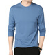 PDG Yageor 2025 Spring and Automne Mulberry's Mulberry Silk Couleur de couleur longue T-shirt à manches décontractées Spring Round Round Top Base Shirt 1506 Couleur en V