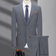 Jiumuwang suit suit men's spring and autumn middle-aged business formal work suit jacket wedding dress two-piece set 502 gray center back slit S 165/84