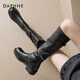 Daphne Maillard pile boots women's 2025 new boots high boots knight boots black 37