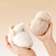 Kaninchen Dawen Neugeborenes Baby Baumwollschuhe 0-1 Jahre alte Herbst- und Winterweiche Sohle Pelzschuhe 6-12 Monate Baby warme Fußhülle vor den Stufen doppelseitig tragbar (beige) 1 Paar Einen Größe empfohlen 0-12 Monate (12 cm lang)