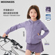 I.KARNOW Children's Sports Soft Shell Jacket 2025 Autumn New Girls' Jacket Thin Sun Protection Training Wear Cycling Top Autumn 10153 Purple 110