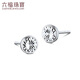 Lukfook Jewelry Platinum Earrings Starburst Platinum 950 Geometric Earrings Gift Price L25P0001DS Approximately 1.53 grams