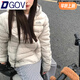 Dgov Down Cotton Jacke für Frauen in 2025 Neue Winterdünne Baumwolljacke mit Kapuzenretro National Trend American Dicked Jacket Hellgrau [Zt] L [95-115jin [Jin entspricht 0,5 kg]]
