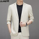 Lilang Casual Suit Men's Jacket 2025 Spring New Fashion Single Suit Top Business Suit Men Gray Green Gray Green 75 1/L