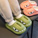 Yunshun Children's Cotton Slippers Winter Boys' EVA Treading Feeling Girl's Bag Heel Waterproof Anti-Slip Plus Velvet Warm Baby Cotton Slippers Green 29 190 Codes (Inner Length 18CM Suitable for 29-30 Codes)