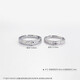 Lao Fengxiang platinum ring pt950 love at first sight couple ring proposal ring birthday gift to boyfriend and girlfriend platinum jewelry platinum about 8.35g a pair