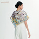 Gem Butterfly Siclarf Mulberry Silk Swined Double face Châle de châle Jour du professeur Mid-Automne Girl Girl Boad Boad Berlin Carlin