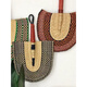 Sanqihu Ghana Weaving Stroh gewebter Lüfter Farbfan GF-12189