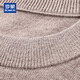 ROMON 100% pure wool sweater men's thick solid color round neck pullover autumn and winter warm casual casual sweater for young and middle-aged men