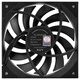 利民（Thermalright）TL-C12015 12cm薄款机箱散热风扇 15mm风扇 4PIN PWM 1500 转速 S-FDB V2轴承 TL-H12015B黑色薄扇【盒装】