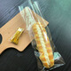 Suican long baked baguette bag, Lieba bag, toast bag, Western pastry transparent food grade packaging bag, caterpillar bread bag, flat mouth 13*40cm transparent bread bag, 100 pieces, free wire tie
