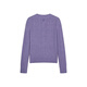 
Teenie Weenie [Same Model for Zhao Lusi] Bear Women's Wear Wool Sweater 2025 Autumn New Retro Four-Season Cable Cardigan Purple S