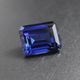 Lianshi rectangular tanzanite sapphire loose stone deep tanzanite ring ring pink melt blue noble men and women rectangular (15*20mm)