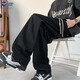 
NASA BASE American jeans men's summer new trendy brand straight loose large-size wide-leg pants casual trousers JYF-2575 gray and blue 7XL
