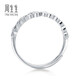 Chow Sang Sang Pt950 platinum heart-linked ring platinum ring for women open ring 78006R priced at 2.64 grams (including labor cost 360 yuan)