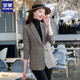 Luo Meng 2025 Spring and Autumn New Style Waist Fit Suit Jacket Design Niche Slim Casual Suit Women's Fashion Blue-1 234 Styles L Recommendation 85-100Jin Jin is equal to 0.5 kg