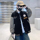 Children's clothing boys' autumn baseball uniform jacket 2025 spring and autumn new style autumn boys and older children cool and handsome clothes trend NN-1103 black 150