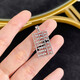 Lao Fengxiang platinum pendant pt950 laser abacus necklace gift for girlfriend and wife platinum jewelry white gold about 6.13g