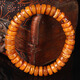 Zhenghe Jewelry Beeswax Chicken Fat Yellow Abacus Bead Bracelet weighs about 9.10 grams