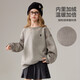 ASK JUNIOR children's sweatshirt 25 winter medium and large children's round neck pullover for boys and girls plus velvet warm all-in-one velvet sportswear