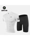Locke Brothers Summer Cycling Suit Shorts Short Sleeve Men's and Women's Mountain Road Self-Practice Darren Top - White (Breathable and Quick-drying) S