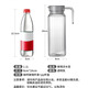 LINGCHEN cold kettle cold water cup household large-capacity high-temperature-resistant food-grade glass cold kettle drink juice jug 1.1L
