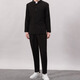 GOKU men's tunic suit Chinese style Tang suit men's suit suit teenagers Chinese style stand collar black jacket national trend tunic suit + black trousers 2XL recommended 135-150Jin Jin equals 0.5 kg