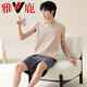 Yalu Vest Pyjamas Men's Men's Cotton Cotton Sans manches Home Vêtements NOUVEAUX HOTES CASSORATIQUES SHORTS SUIR SUM