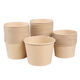 Paper bowls, disposable whole box wholesale, 500 disposable paper bowl lunch boxes, thickened packaging boxes, take-out lunch boxes, picnic 550 type/natural color paper bowls, 300 bowls, full box more cost-effective
