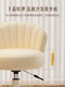 Fantasy Cream Style Makeup Chair Home Chair Backrest Dressing Stool Girls' Bedroom Lift Swivel Chair Manicure Stool Pulley Standard Five Claws Beige - Three-Proof Microfiber Leather - Anti-Protection