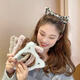 Ear headband cat ear female Internet celebrity 2025 new autumn and winter hairpin headband versatile outing face wash hair accessory 9# leopard print fur ears