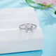 Beijing Gold Trading Center Co., Ltd. Platinum solid live silver gauze princess bow ring as a Mid-Autumn Festival gift for mother, mother and lover's birthday Silver gauze princess bow ring (approximately 2.65g)