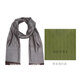 GUCCI Women's Double G Printed Wool Scarf Latte Gray 165904 3G646 1264