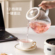 Colorful Dingdang (QICAIDINGDANG) health kettle all glass health kettle teapot health kettle glass thermostatic kettle all glass health kettle tea boiler thermostatic kettle all glass 0 glue Nebula Purple - stew pot version 1.2L with filter stew pot