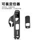 Airtag hidden wind-proof pneumatic water bottle holder water cup holder road mountain bike anti-lost positioning protective shell cover black carbon brazed composite material with anti-theft screw tool does not include the locator