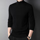100% pure wool sweater men's turtleneck sweater new Puyuan sweater versatile warm knitted bottoming shirt military green M 170/88A