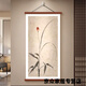 La nouvelle peinture décorative de style chinois de la lune - sous le porche peinture décorative de la chanson dynastie esthétique bambou peintures suspendues peintures de salle de thé de style médiéval