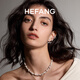 HEFANG He Fang Jewelry Sparkling Star Earrings Stud Earrings for Women Light Luxury and High-end Birthday Gifts for Your Girlfriend