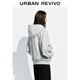 
UR2025 autumn new women's casual daily hooded zipper ultra-loose jacket UYY150093 medium gray flower gray (slightly loose) S (XS-S)