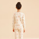 
Red bean pure cotton autumn clothes and autumn pants thin style men and women middle-aged children autumn and winter thermal underwear set children's A-class cotton sweater pajamas H4M1034 cream 160