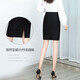 Quan Biyan professional skirt women's hip-covering A-line slit suit skirt formal commuting work clothes flight attendant skirt slim one-step skirt black L (recommended 105-120 Jin Jin equals 0.5 kg)
