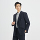 Lilang Shopping Mall Same Style Wool Suit Suit Men's Double-breasted Suit Wedding Dress Nine-Point Pants Autumn 2025 New Navy (25QXF151SA) 170A